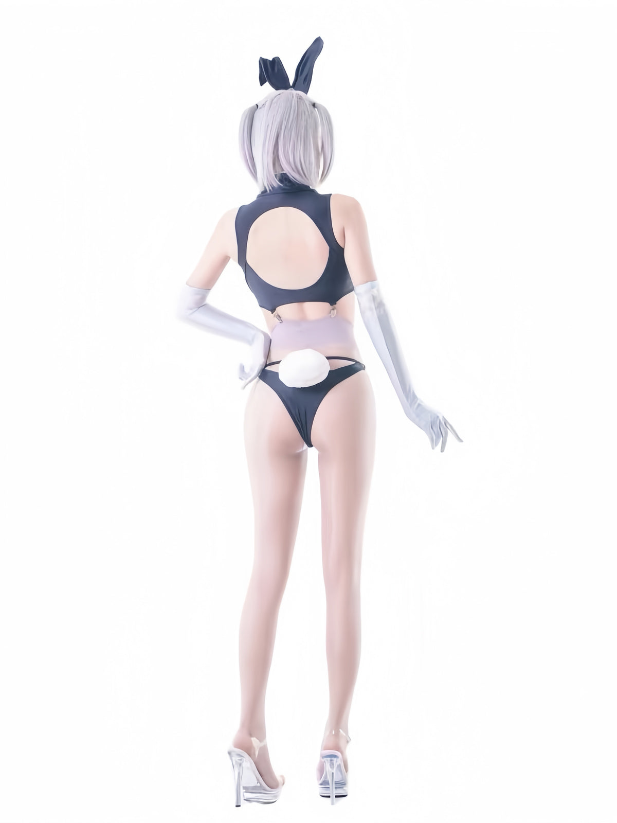 Cyberpunk Bunny Girl Cosplay Costume Set – Futuristic High-Stretch Bikini & Accessories