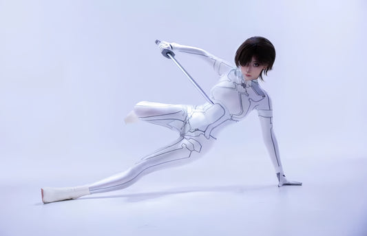CDDP Armed to Peace Sci-Fi Mecha Tactical Cosplay Bodysuit with Gloves