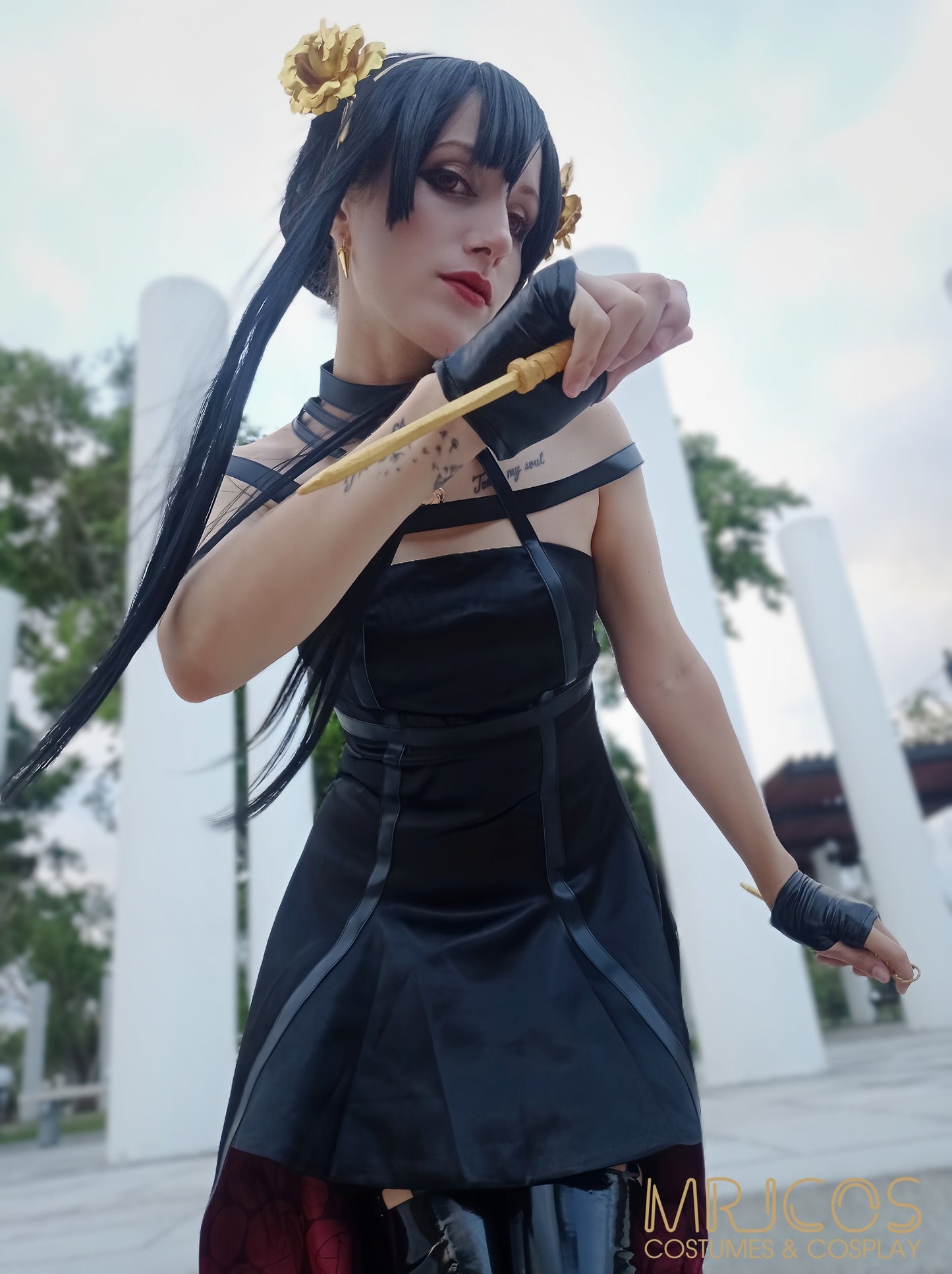 Thorn Princess Assassin Cosplay Costume - Dress Set with Wig & Accessories