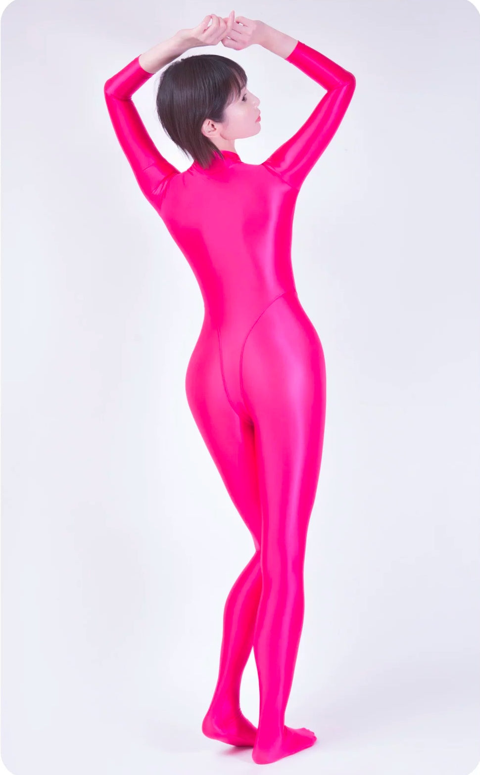 Amoresy Celestia Series Front-Zip Catsuit - Sheer