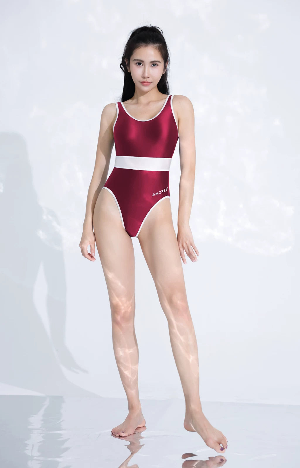 AMORESY Xena High-Leg Swimsuit Leotard