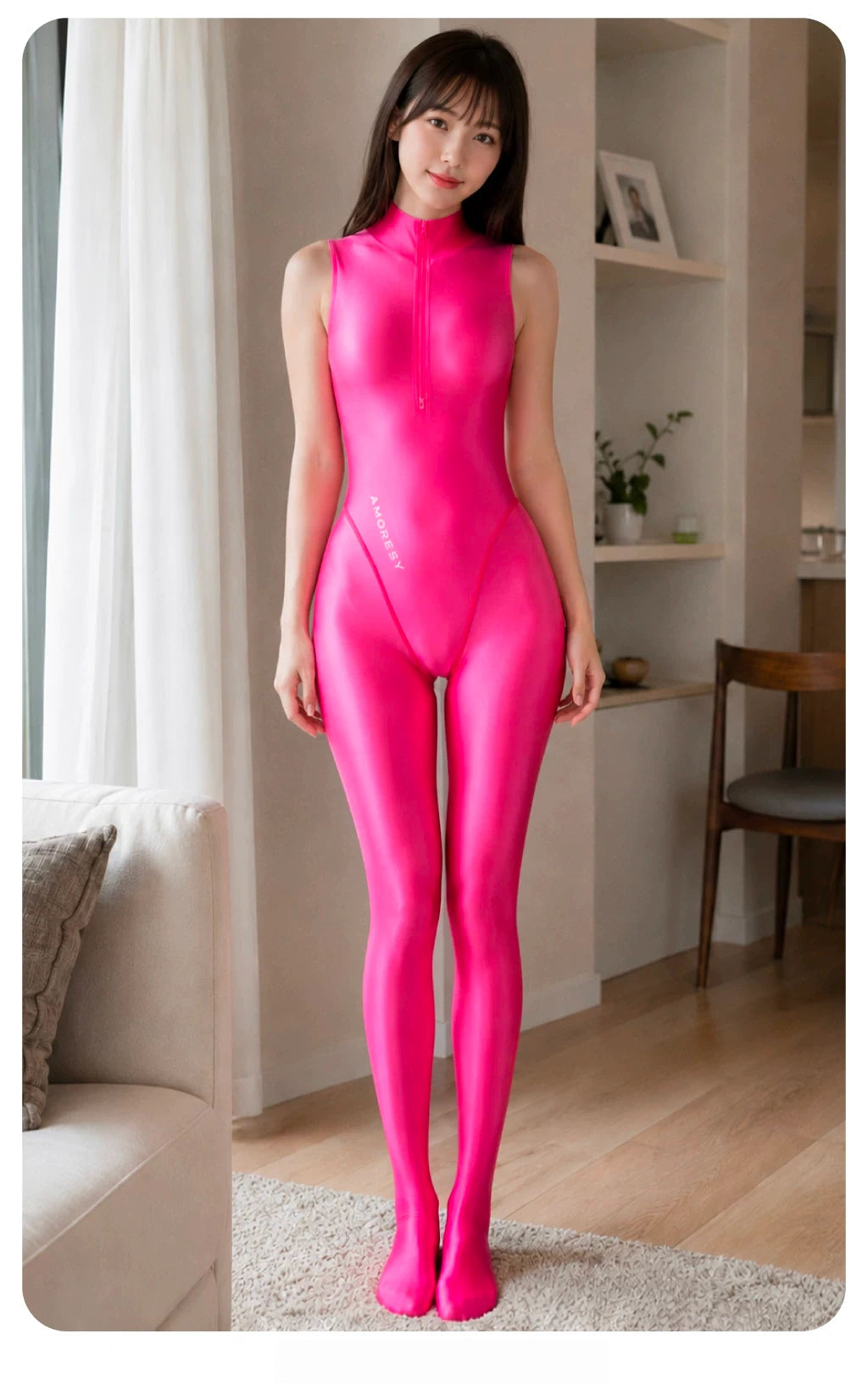 Amoresy Zenitha Series Sheer Sleeveless Catsuit