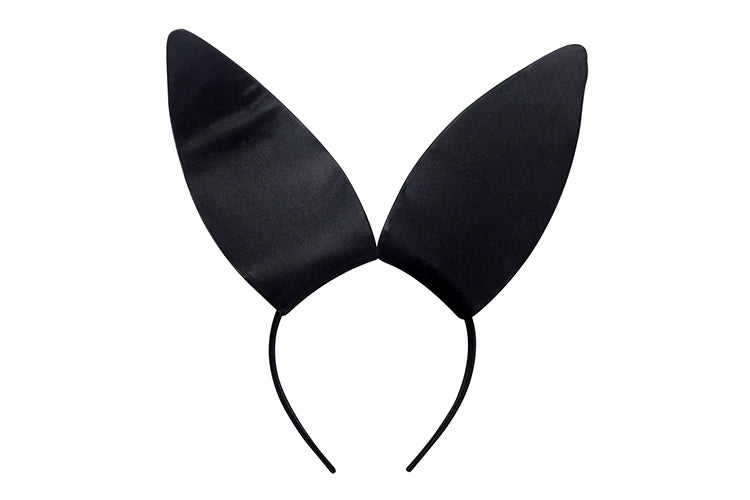 Classic Satin-Finish PU Leather Bunny Girl Cosplay Costume Set