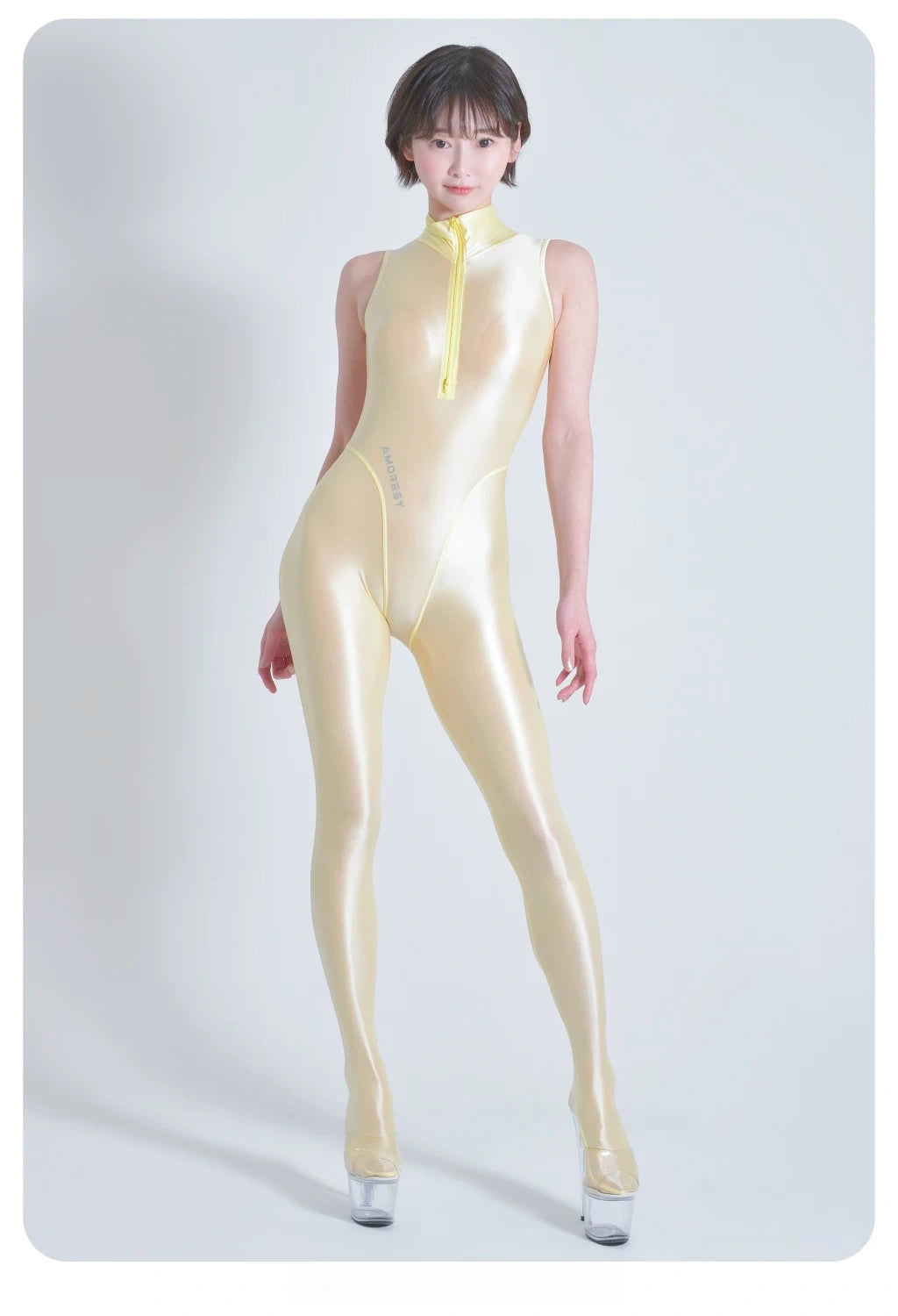 Amoresy Zenitha Series Sheer Sleeveless Catsuit
