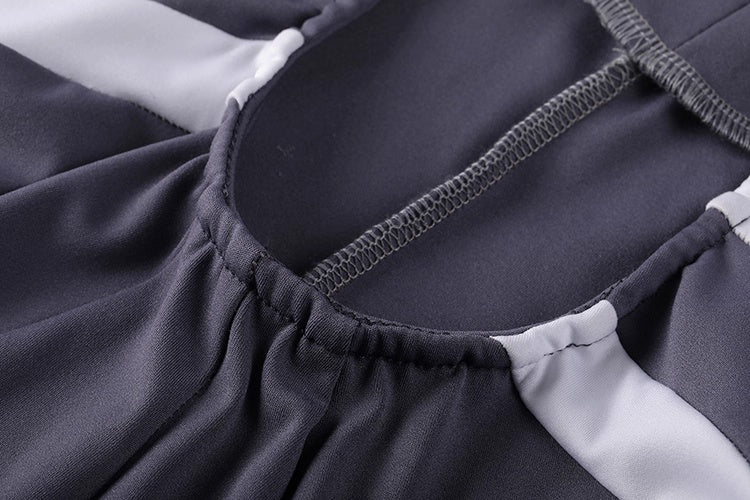 Anime Style the Gray Shark Jumpsuit Yoga Pants Full Body Sexy Fitness Active Wear