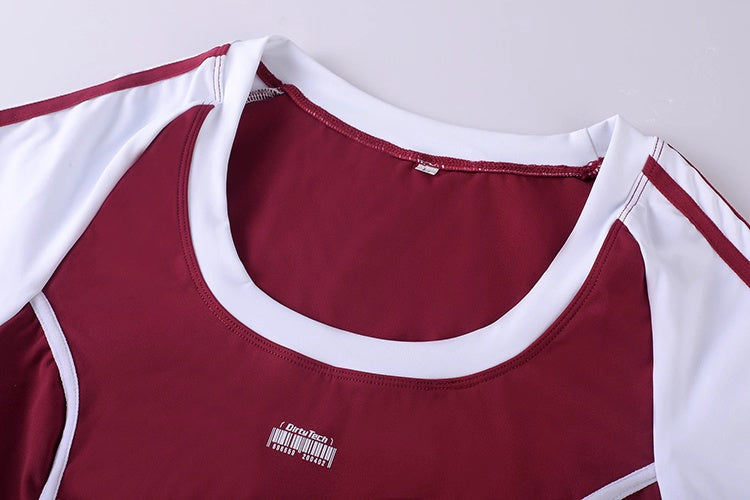 Anime Style 3-Piece Short Gymnastics Uniform Volleyball Sports Activewear