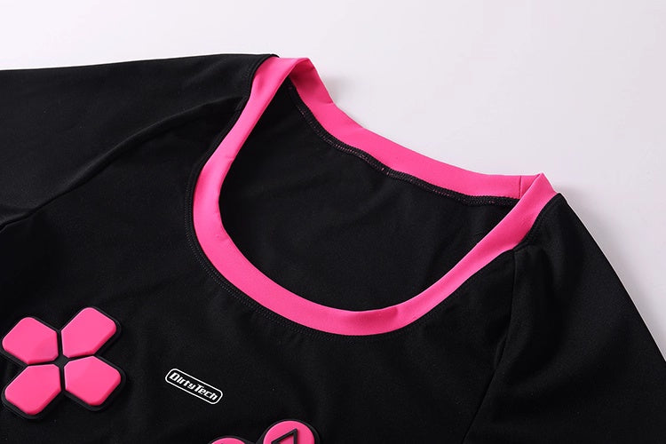 Anime eSports Style Crop Top with Low Rise Shorts Cosplay Costume Set 