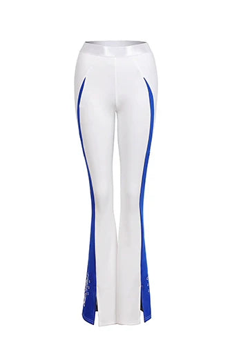 Racer Girl Cobalt Blue Corset & Bell Bottom Set Race Queen Costume Activewear