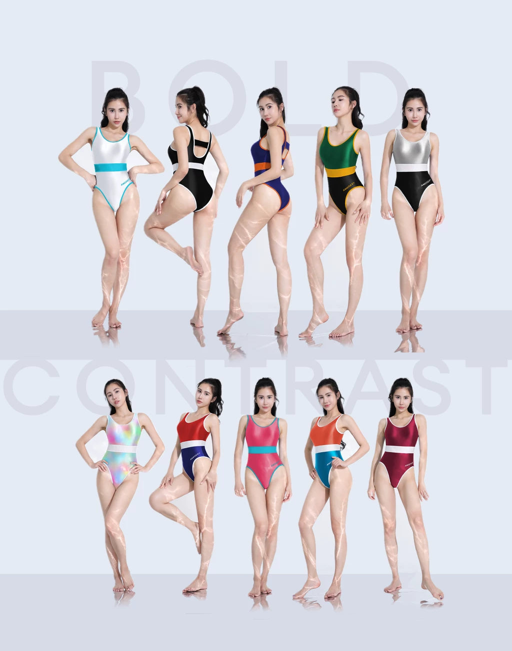 AMORESY Xena High-Leg Swimsuit Leotard