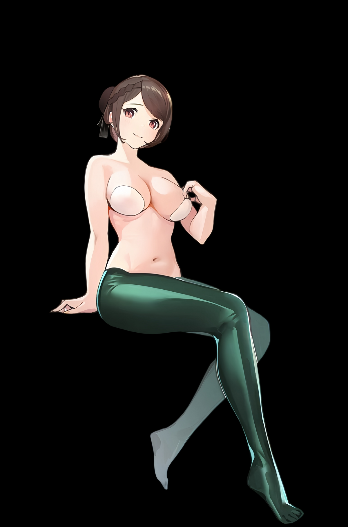 Glossy Two-Tone Athletic Leggings – High-Stretch Spandex Yoga & Cosplay Tights