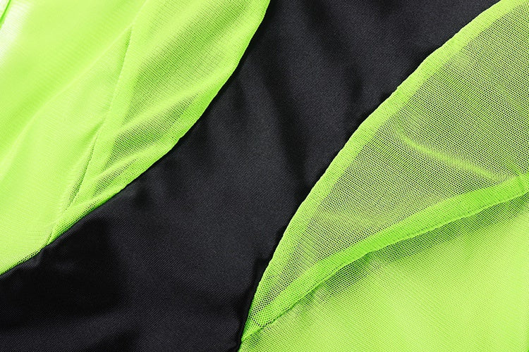 Anime Style One-piece Sexy Racing Swimsuit with Mesh Sheer Dual-color Design
