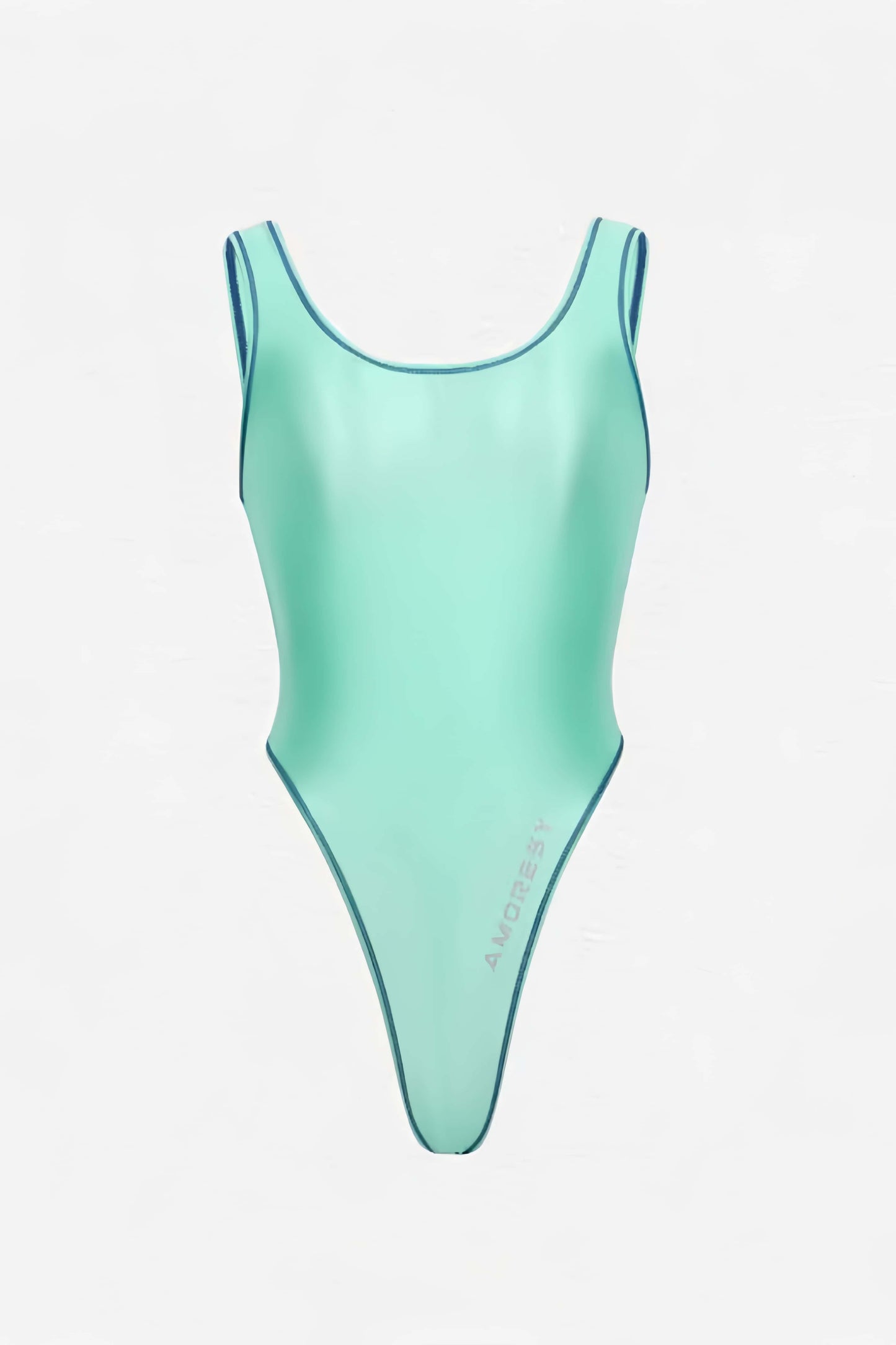 AMORESY Tempest Sheer Super High-Leg Thong Swimsuit Leotard