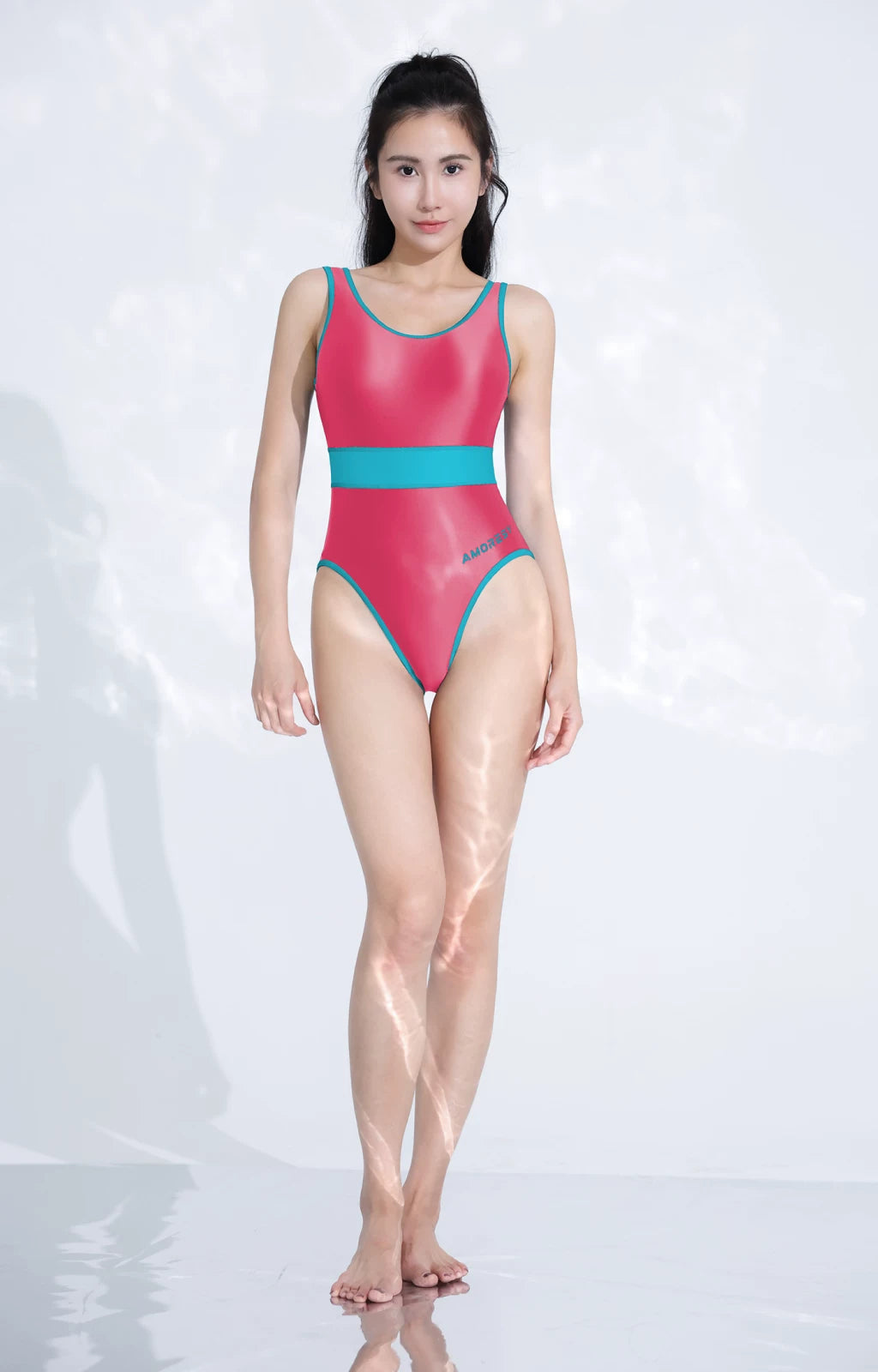 AMORESY Xena High-Leg Swimsuit Leotard