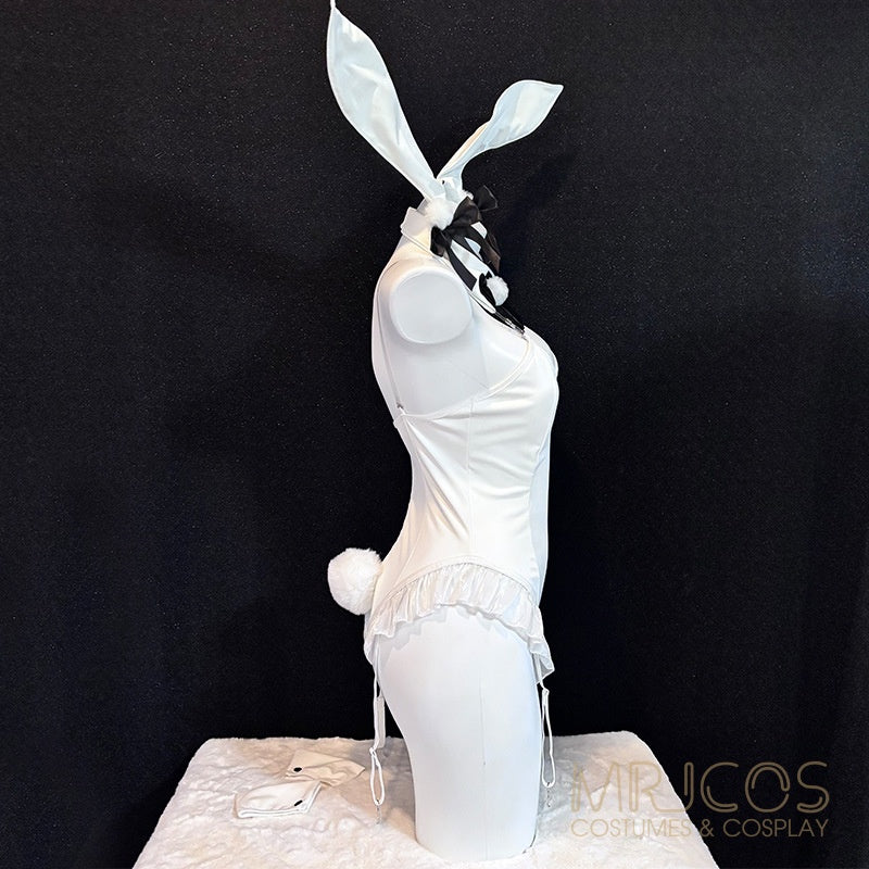 Deluxe PU Leather Bunny Cosplay Bodysuit Set