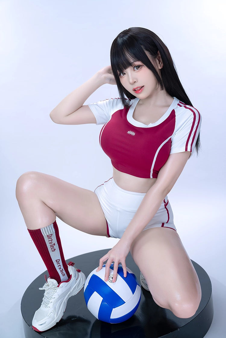 Anime Style 3-Piece Short Gymnastics Uniform Volleyball Sports Activewear