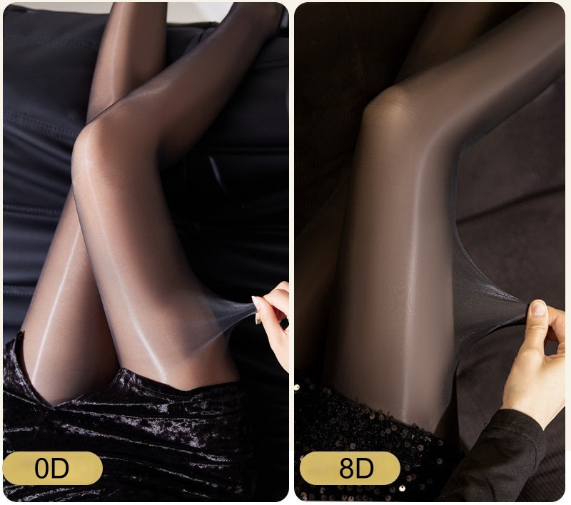 High-Gloss Oil Shine Pantyhose – Ultra-Smooth & Reflective