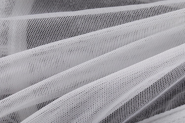 Anime Style Short Gymnastics Uniform Sheer Mesh Volleyball Sports Activewear