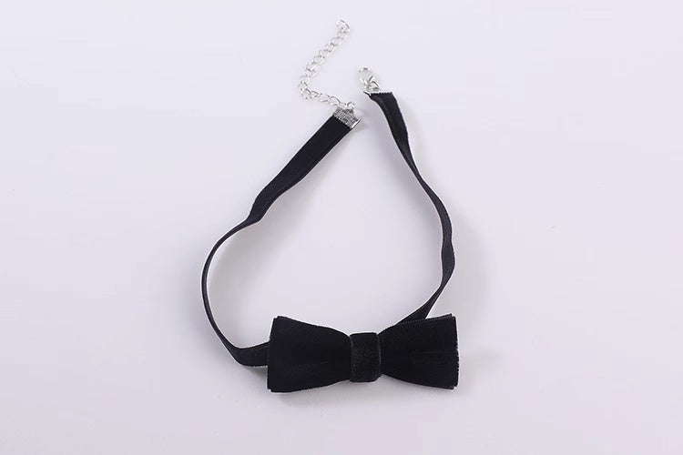 Anime Style Bunny Girl Knitted Black Pink Bodysuit Lingerie Set