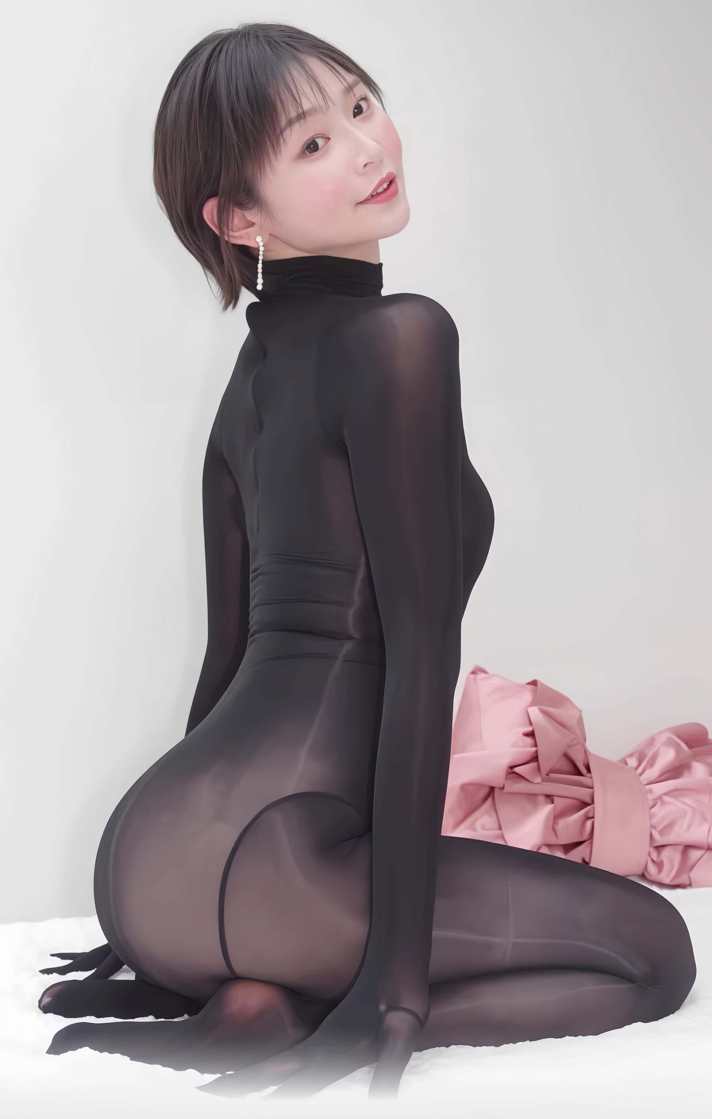 AMOTi Liquiditi Sheer Ultra-Shiny Full Bodysuit