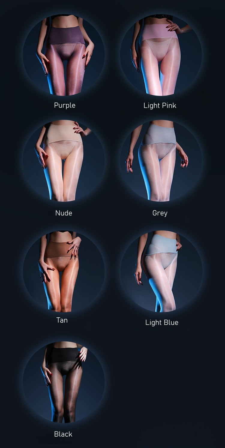 Lightning Series 40D High-Gloss Shaping Pantyhose – Seamless Ultra-Shine Tights