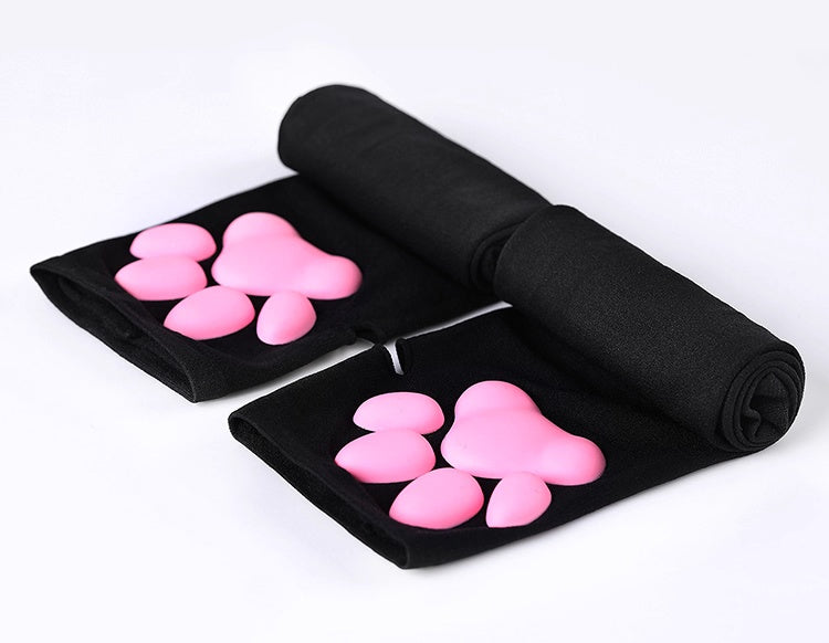 Cat Paw Sleeves with 3D Cat Paw Paddings Anime Style Velvet Cosplay Sleeves