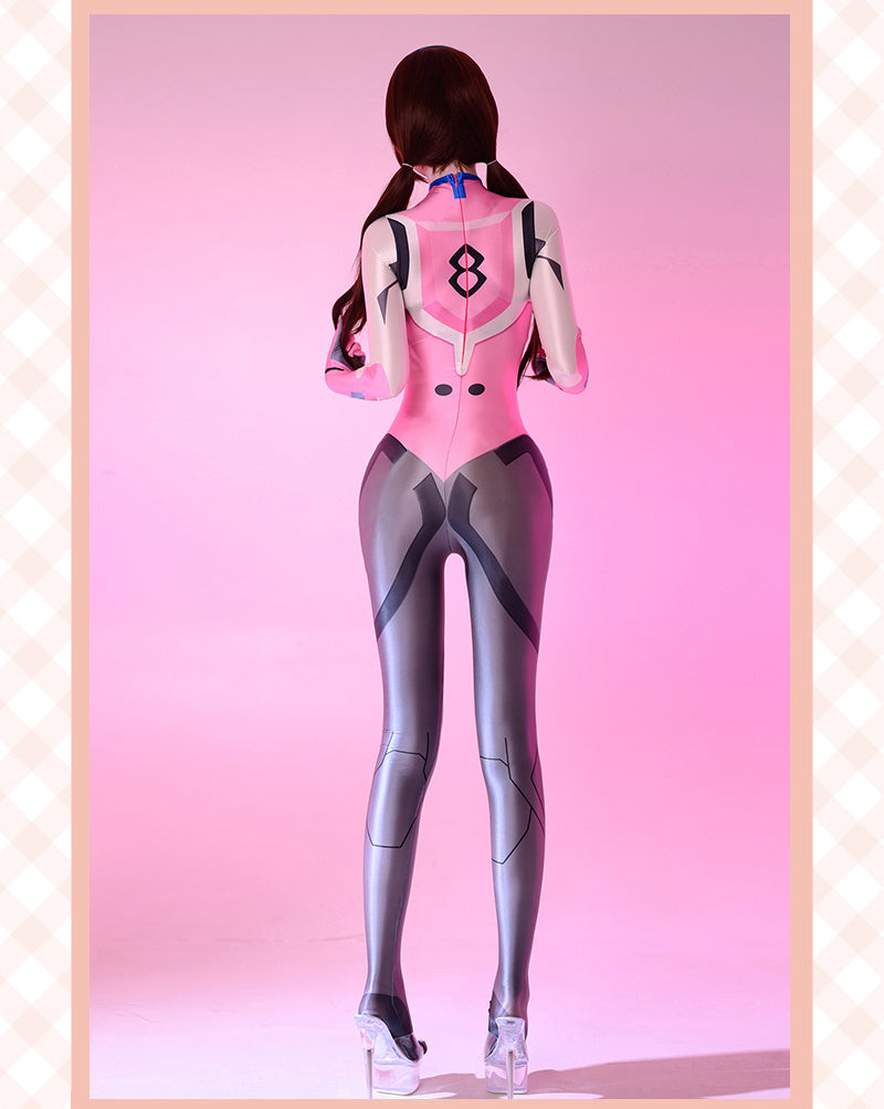 Evangelion EVA Asuka Cosplay Plug Suit Halloween Costume Zentai