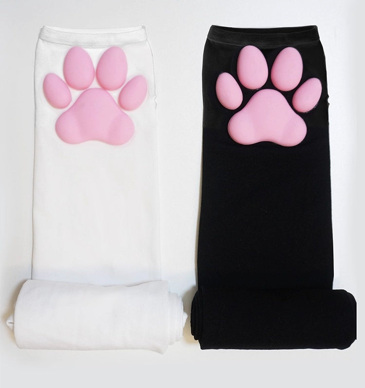 Cat Paw Sleeves with 3D Cat Paw Paddings Anime Style Velvet Cosplay Sleeves