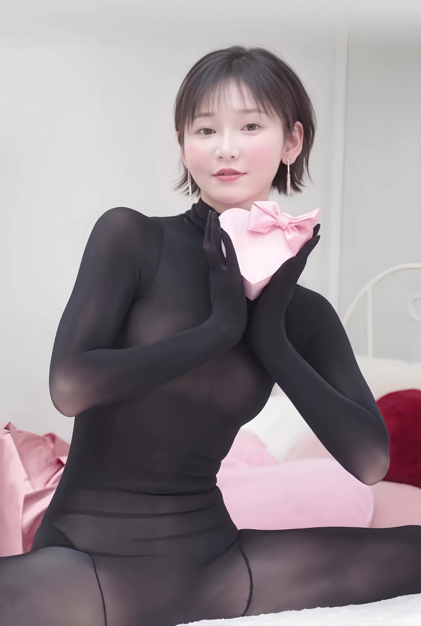 AMOTi Liquiditi Sheer Ultra-Shiny Full Bodysuit