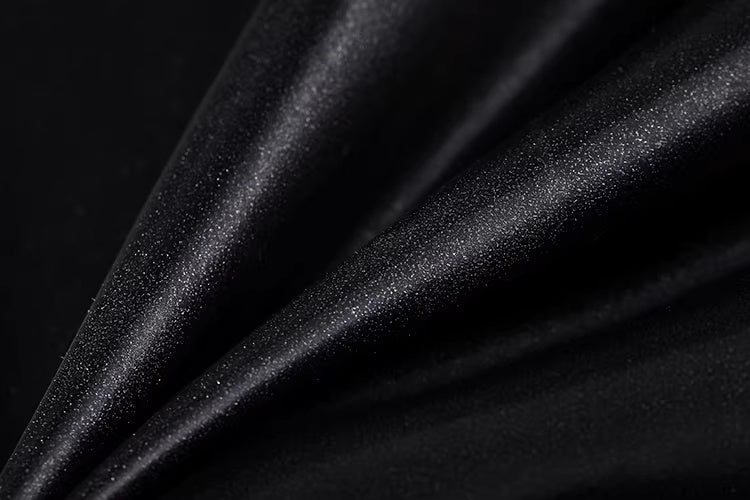 Gothic Sister Cosplay Set - High-Slit Nun Uniform with Thigh-High Stockings