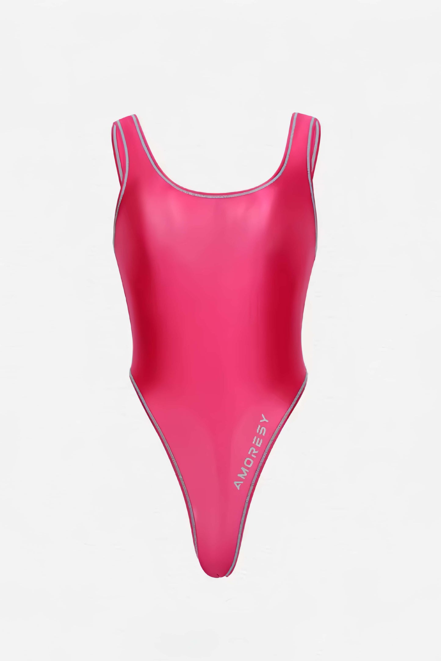 AMORESY Tempest Sheer Super High-Leg Thong Swimsuit Leotard