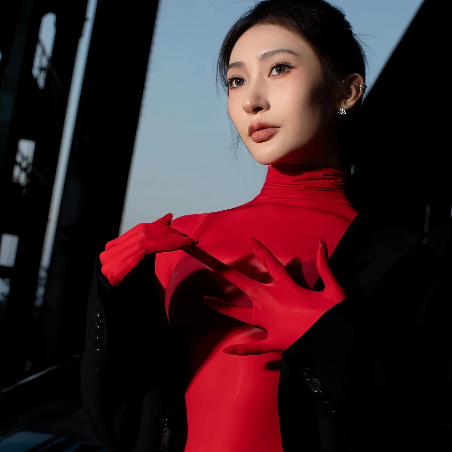 AMOTi Liquiditi Sheer Ultra-Shiny Full Bodysuit