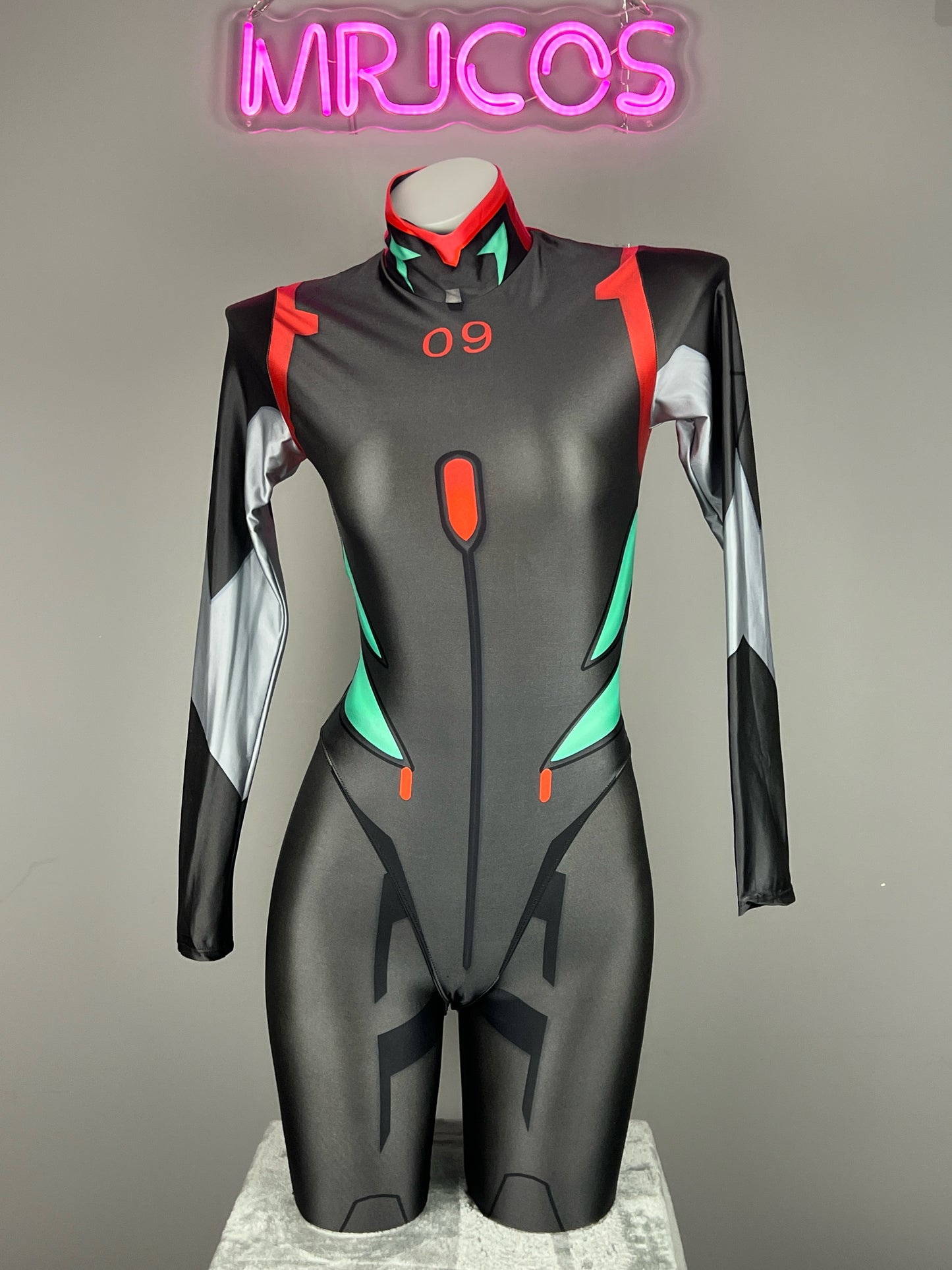 Anime Evangelion Eva Inspired Cosplay Spandex BodySuit Lingerie Halloween Costume