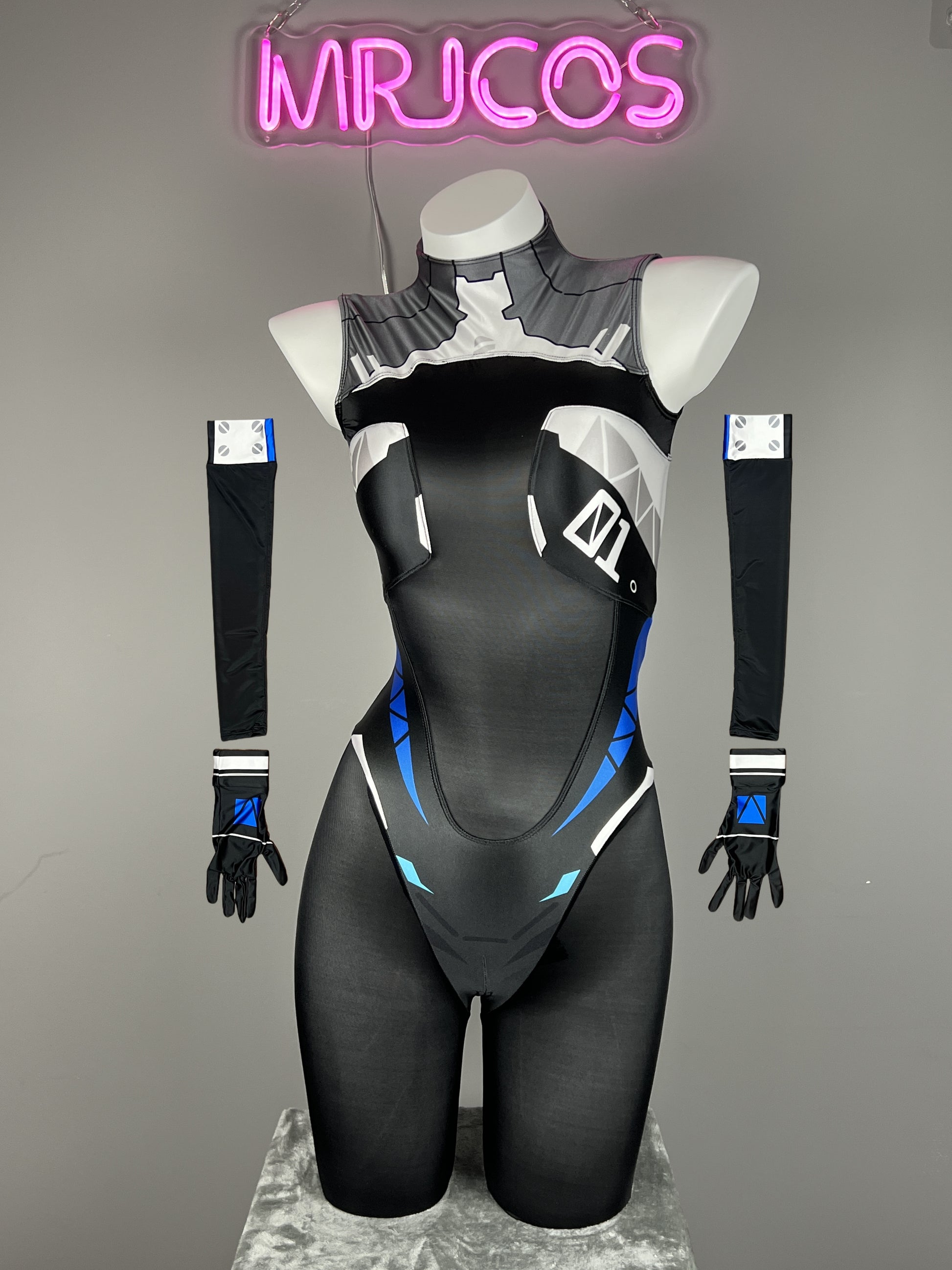 Cyberpunk Sci-Fi Spandex Halloween Cosplay Costume Lingerie