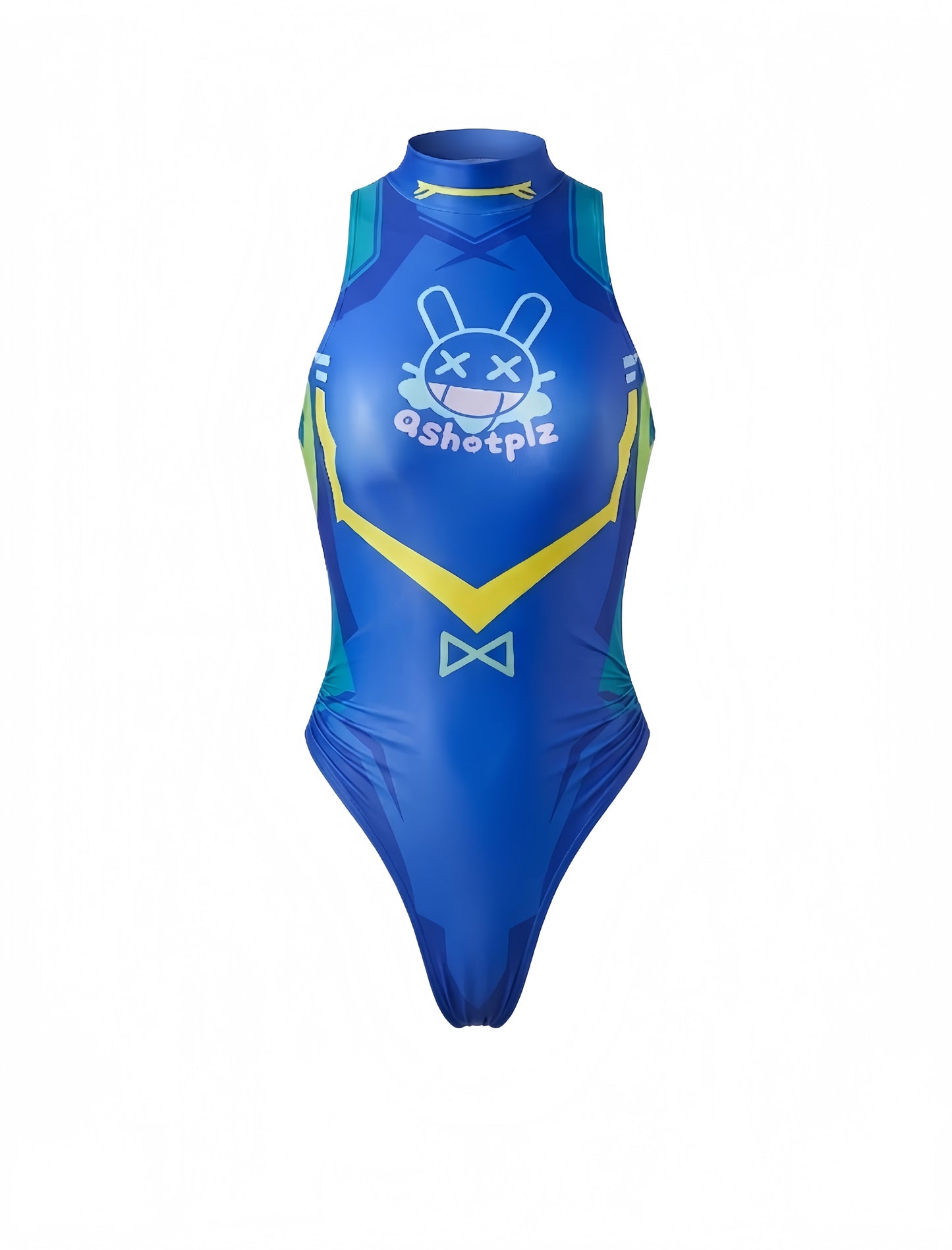 Cyber-Rabbit High-Cut Racing Swimsuit Spandex Bodysuit