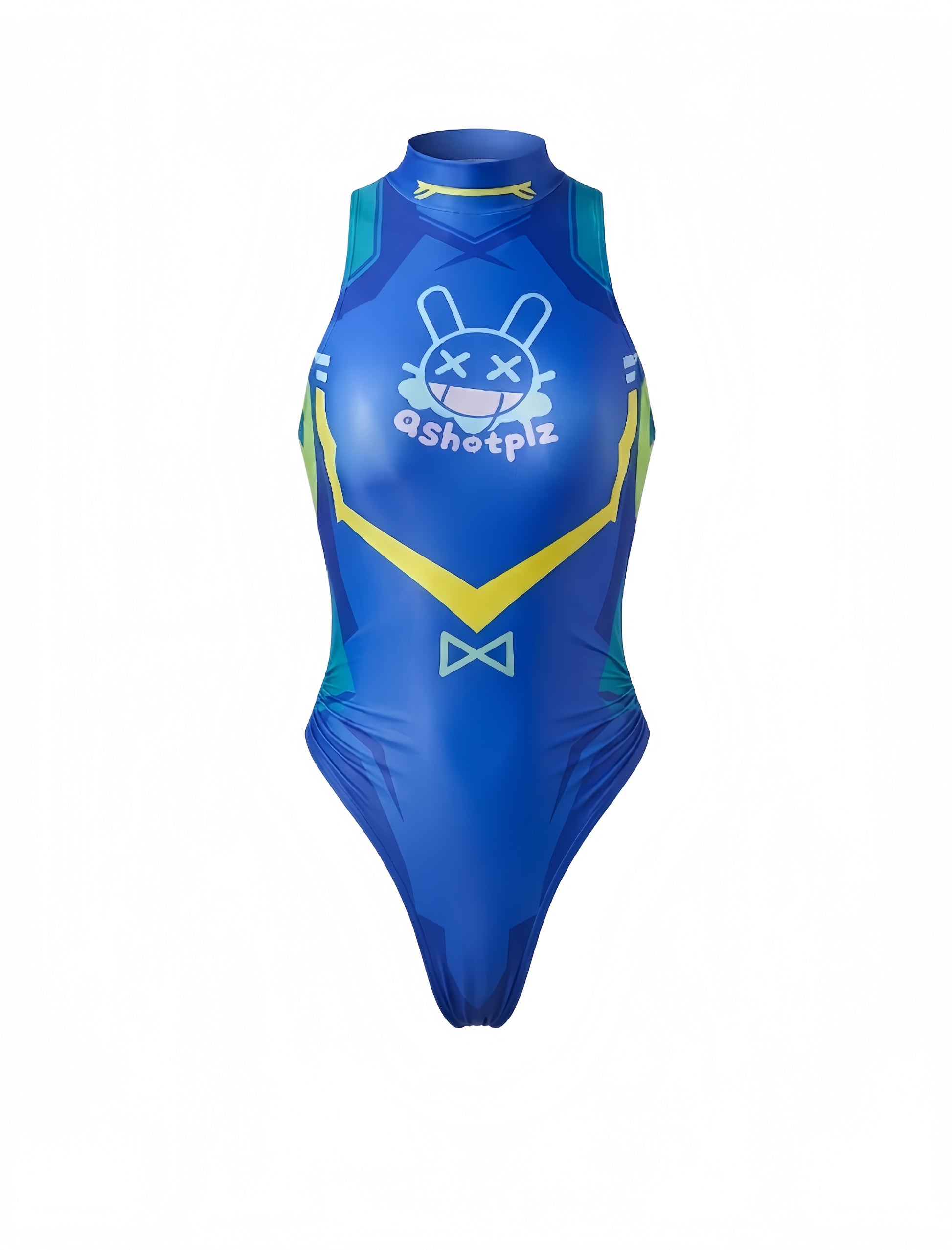 Cyber-Rabbit High-Cut Racing Swimsuit Spandex Bodysuit
