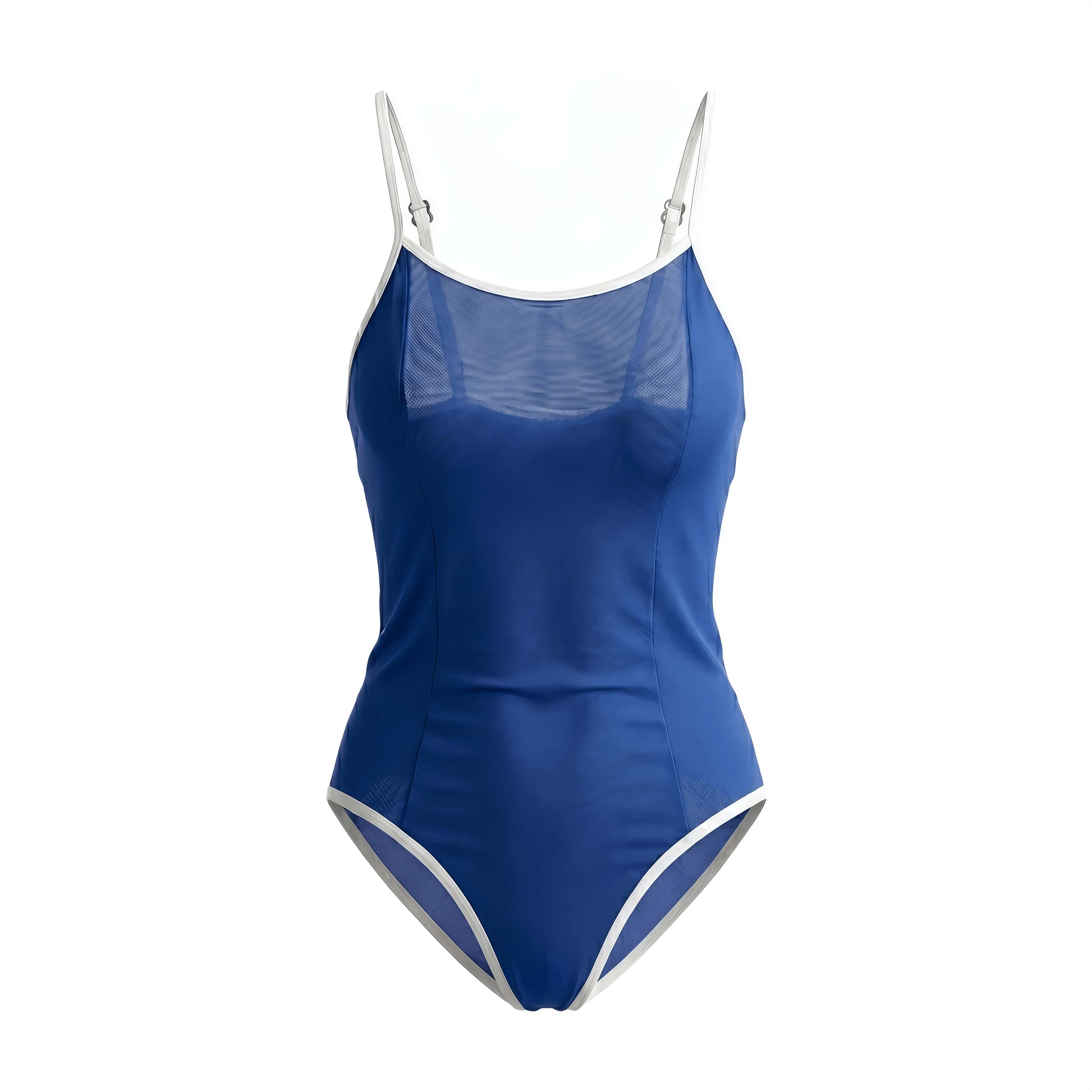 Ethereal One-Piece Swimsuit – Sheer Spandex Monokini with Adjustable Straps