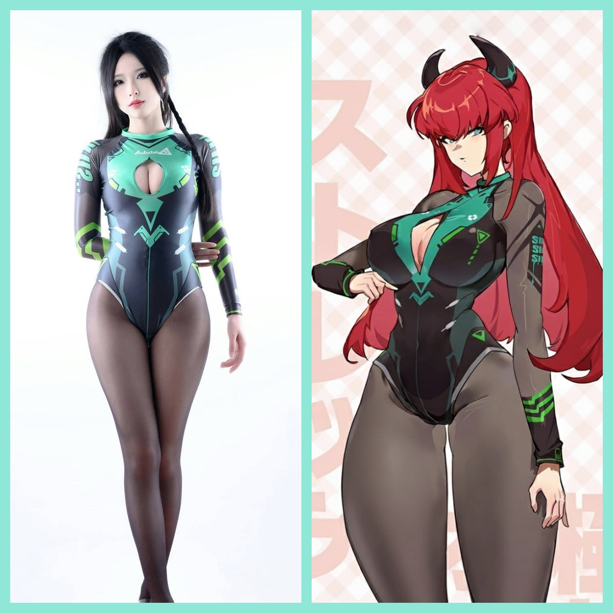 Anime Sci-fi Spandex Swimwear Racing Suit Wet Suit Race Queen Costume