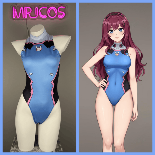 Crotchless Anime Cosplay BodySuit Lingerie Costume
