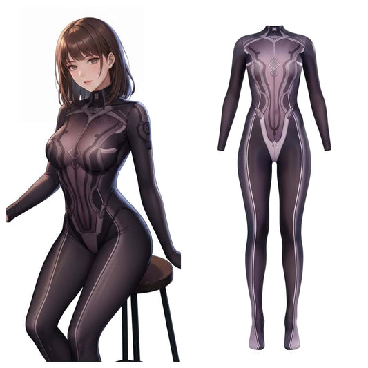 Anime Superhero Eve 10D Sheer Bodystocking - Ultra-Thin Cosplay Lingerie