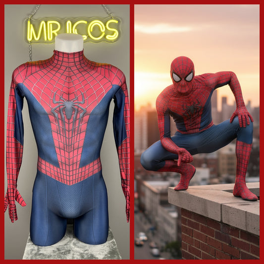 Super Hero Amzing Spider Cosplay Full Bodysuit Halloween Costume Zentai
