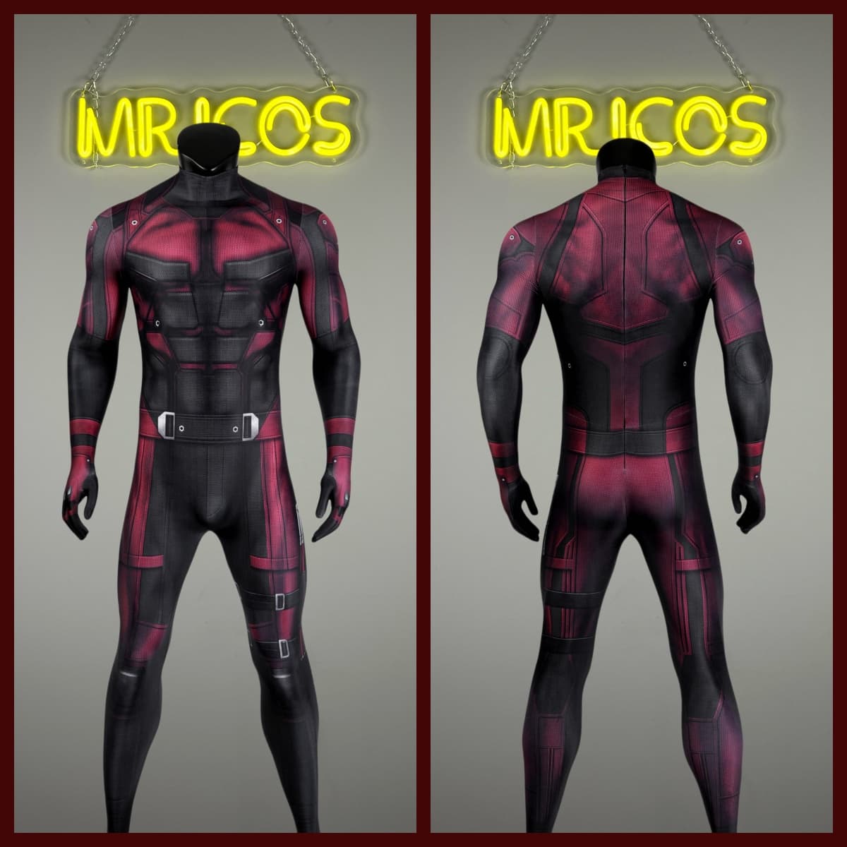 Daredevil Matt Murdock Cosplay Costume Halloween Bodysuit Zentai