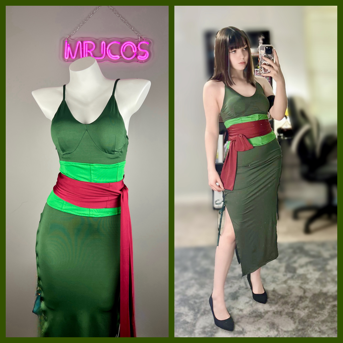 Zoro Wano Cosplay Costume Zoro Female Dress 