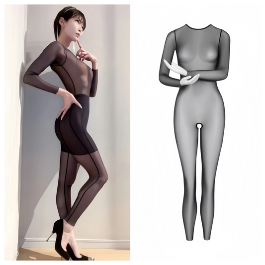 AMOTi Inconformiti Sheer Mesh Crotchless Bodysuit