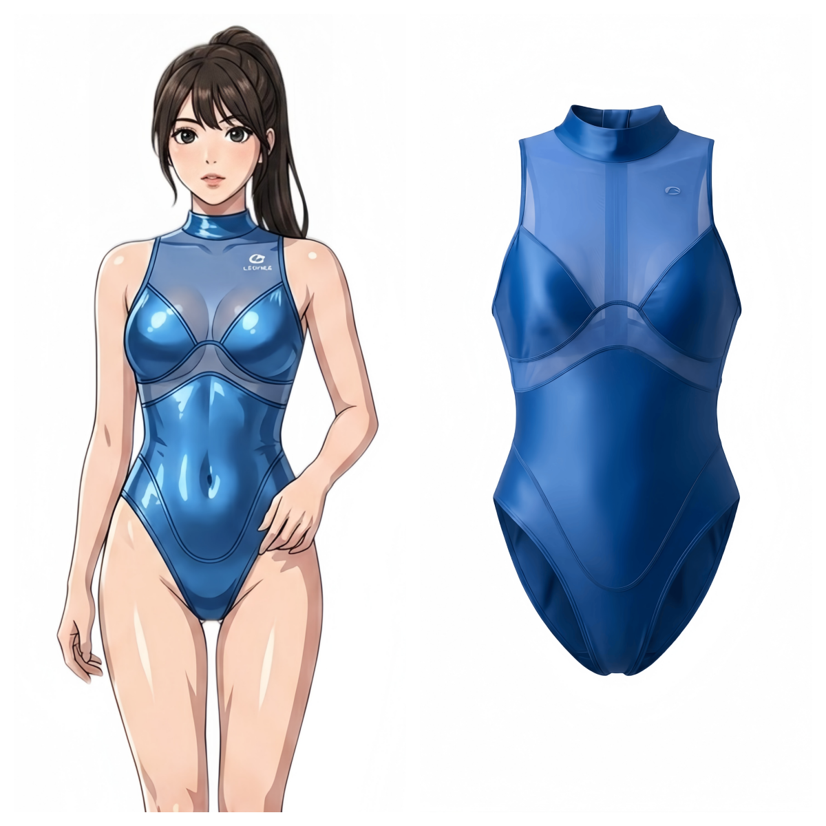 LEOHEX Siren Mesh One-Piece Swimsuit