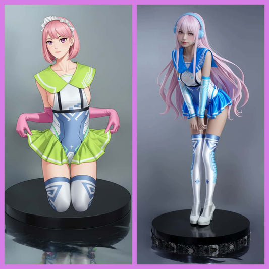 Japanese Anime Girl Spandex Swimwear Racing Suit Wet Suit Race Queen Costume