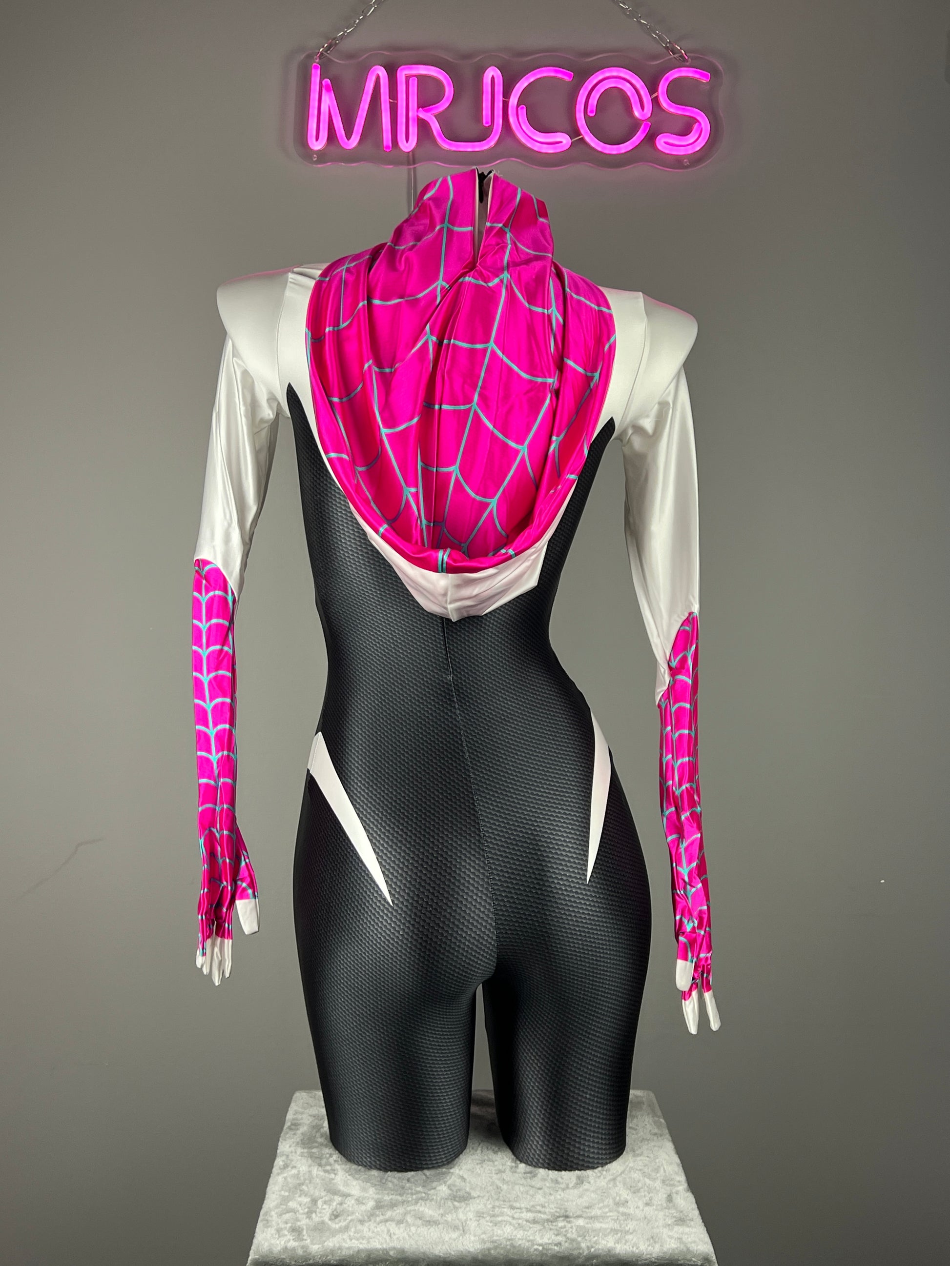 Spider Woman Gwen Across The Spider Verse Spandex Cosplay Bodysuit Costume Zentai