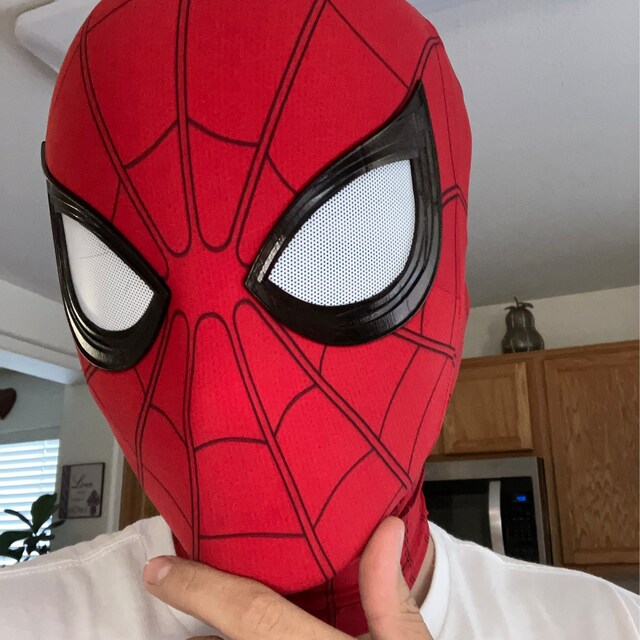 Super Hero Spiderman Inspired Mask Far From Home with 3D Printed Facshell - MRJCOS