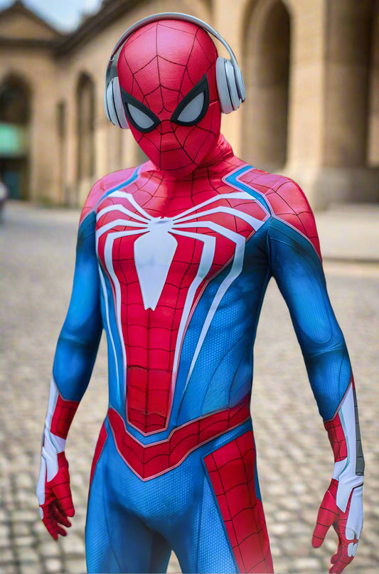 Custom Made Spiderman Suit PS 4 Cosplay Halloween Costume Zentai