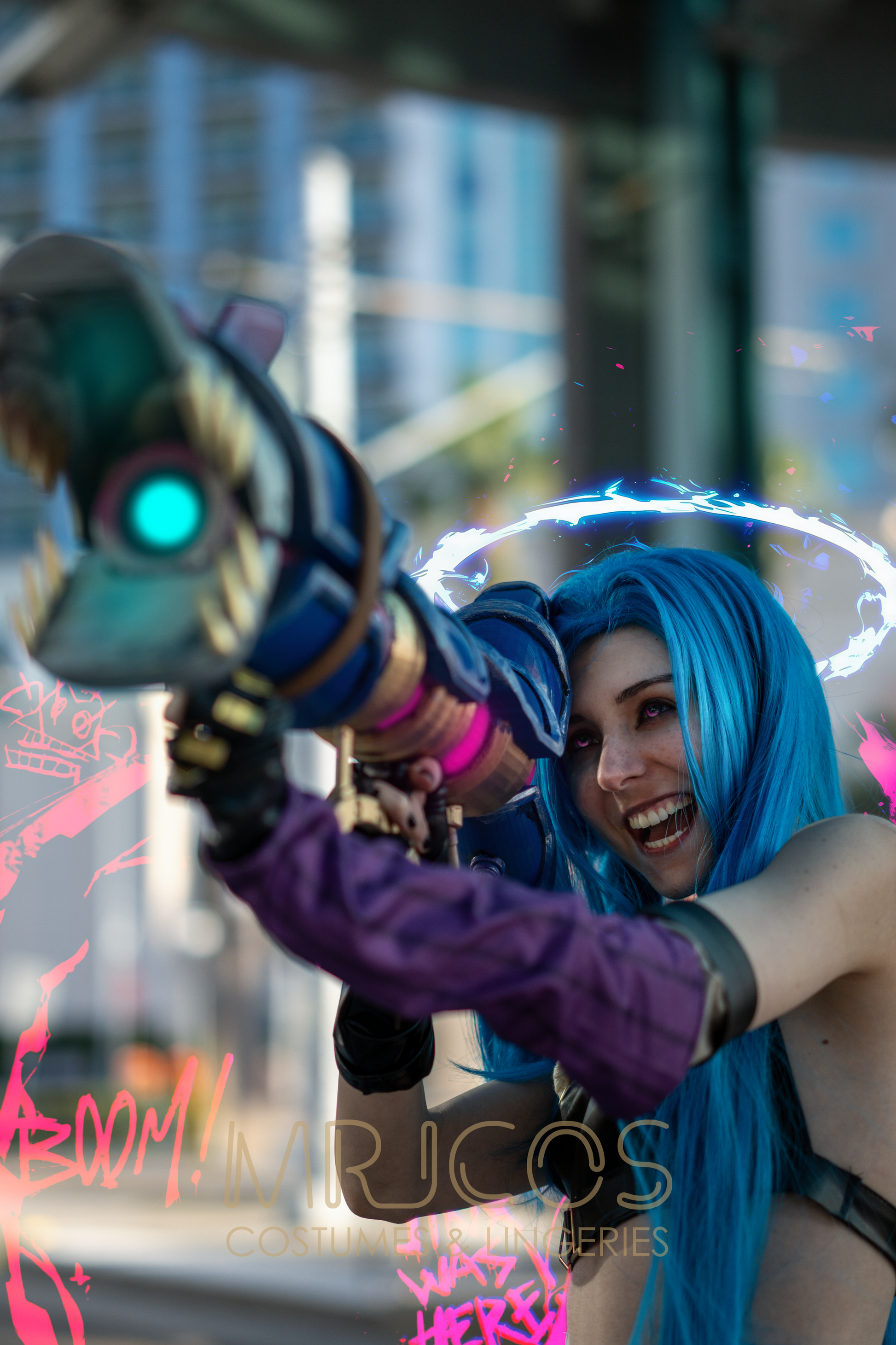 League of Legends LOL Arcane Jinx Cosplay Costume Set