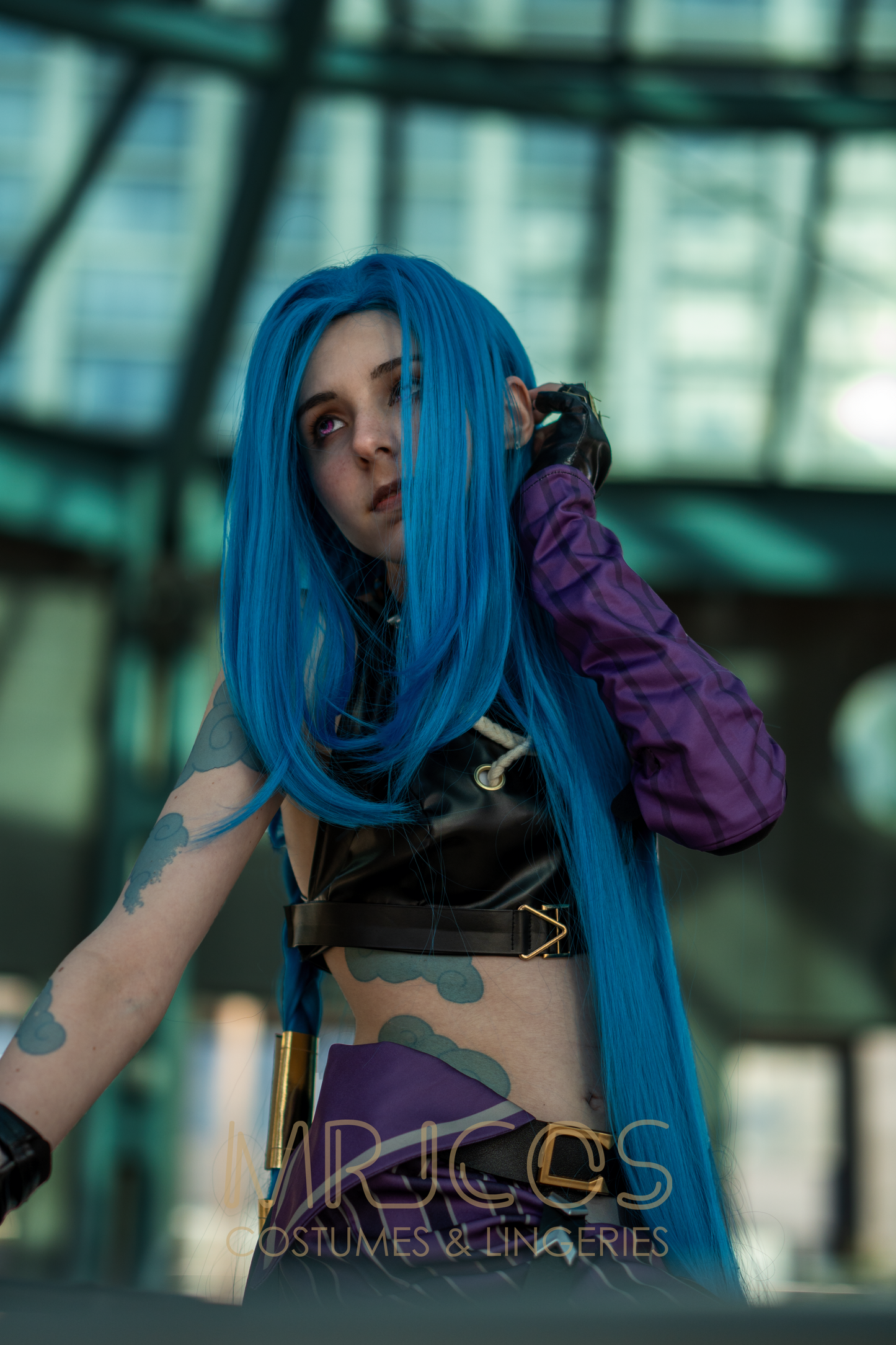 League of Legends LOL Arcane Jinx Cosplay Costume Set